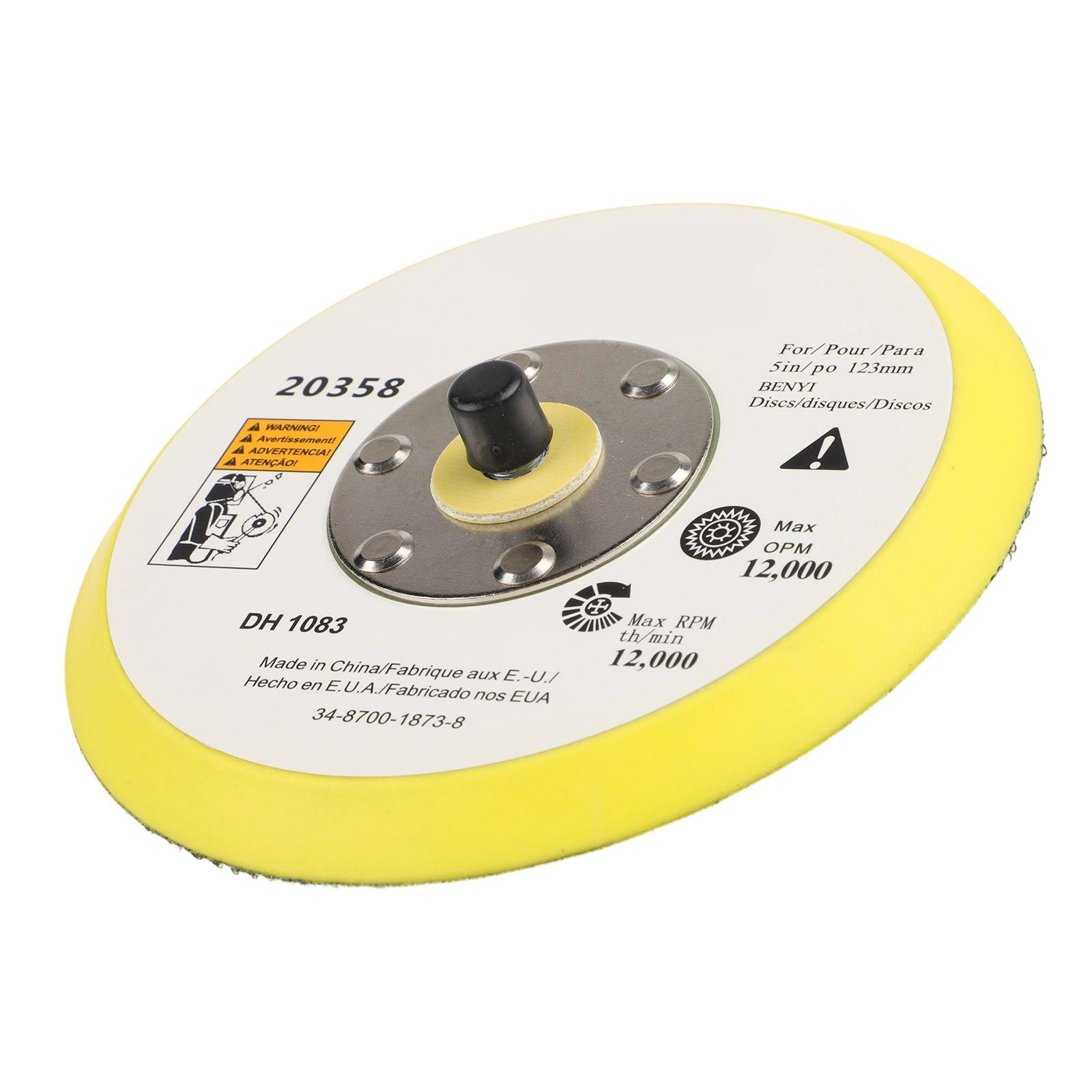 Easy to Use Backing Pad for Polishing Sanding Disc on For Pneumatic Sander