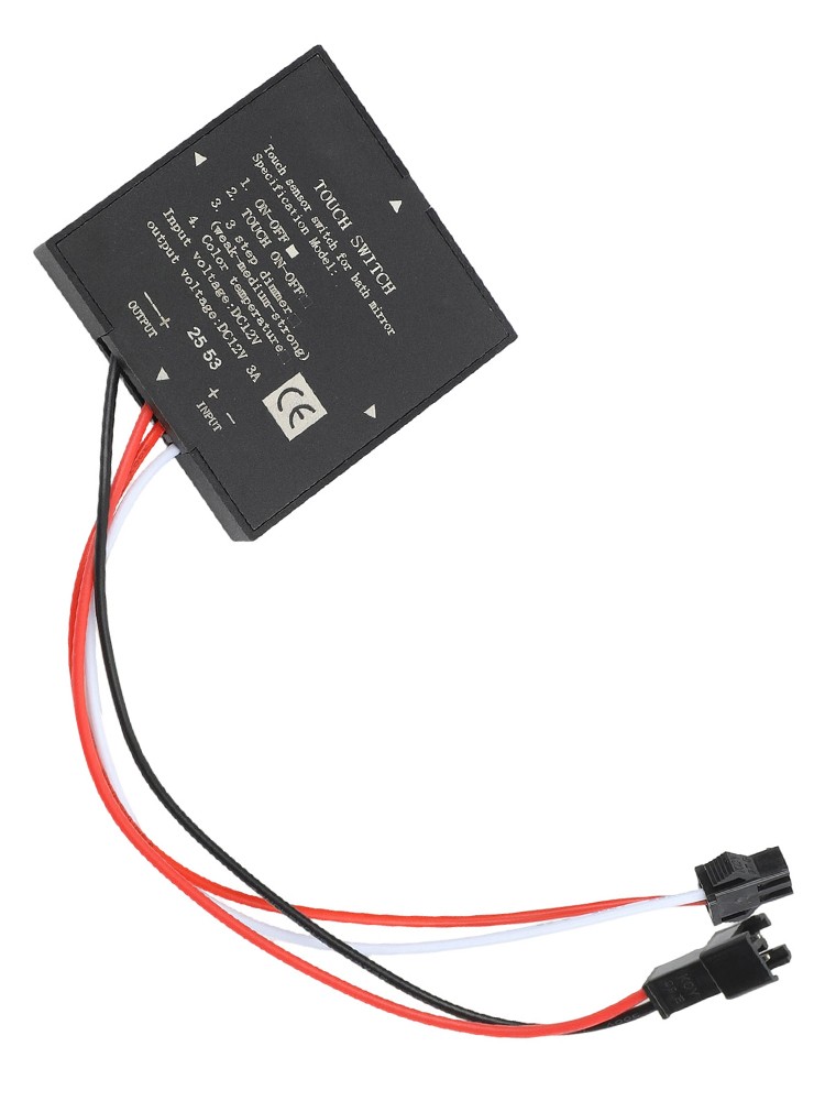 Black-Smart Mirror Touch Sensor Switch Suitable For LED Light Smart Home Switch