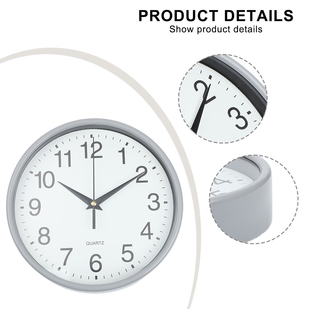 High Quality Wall Clock Clock Modern 1PC 20cm In Diameter Black Decorative