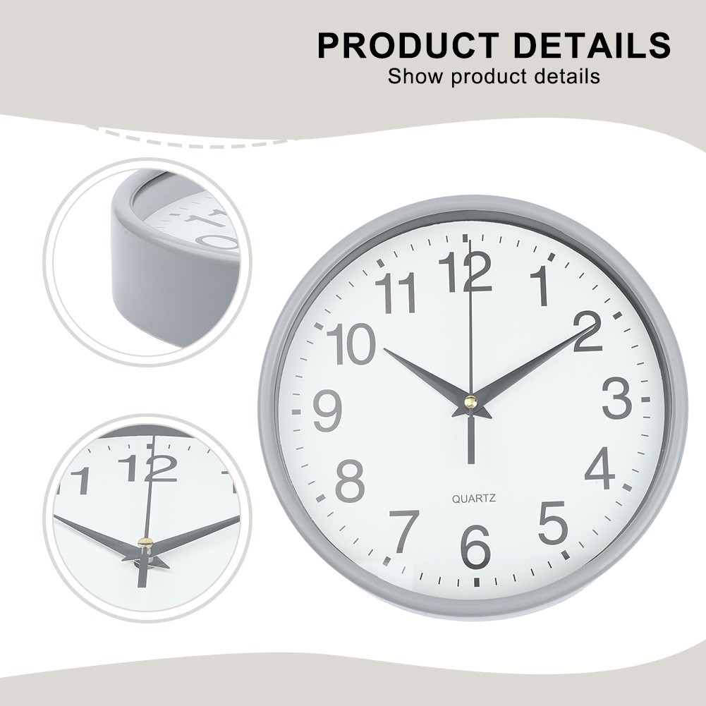 High Quality Wall Clock Clock Modern 1PC 20cm In Diameter Black Decorative