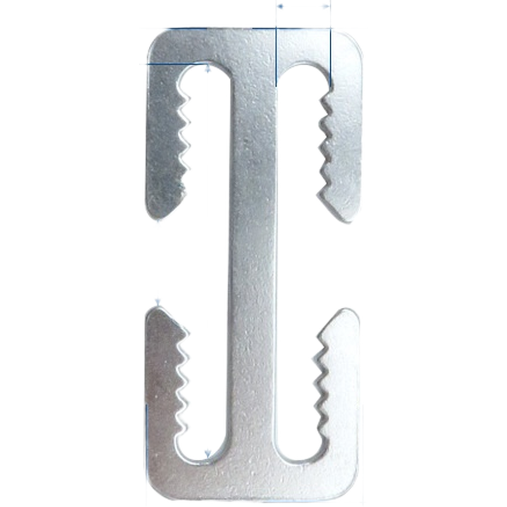 D Ring Quick Release Buckle SS316 Silver for Diving Backpacks 6.5x0.5x5.3cm