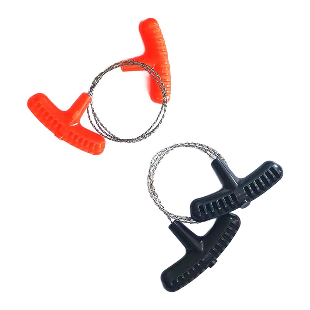 Pocket Sized Wire Saw 67cm Stainless Steel for Survival Kits Camping and Hiking