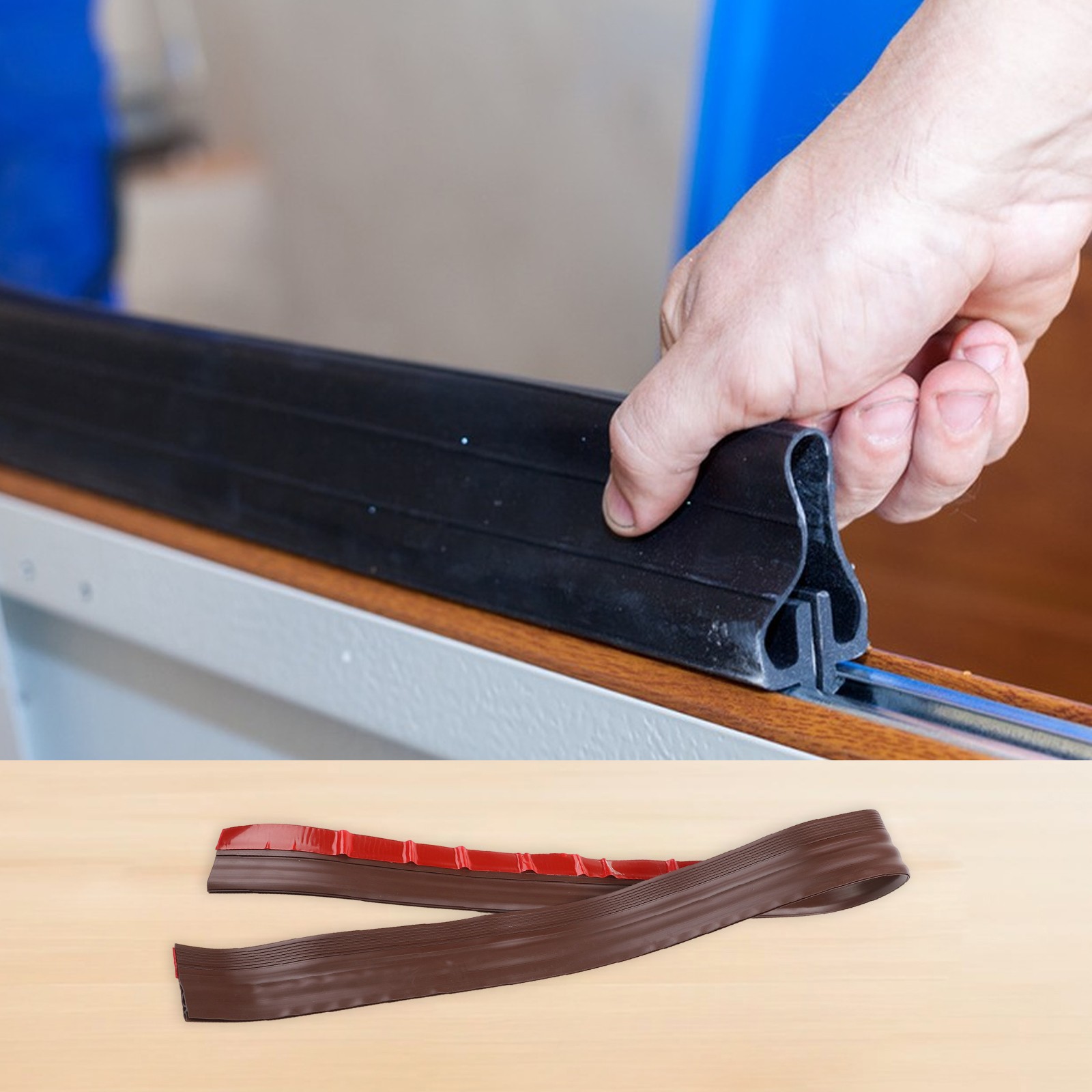 Door Draught Excluder 100 cm Prevents Dust and Improves Energy Efficiency