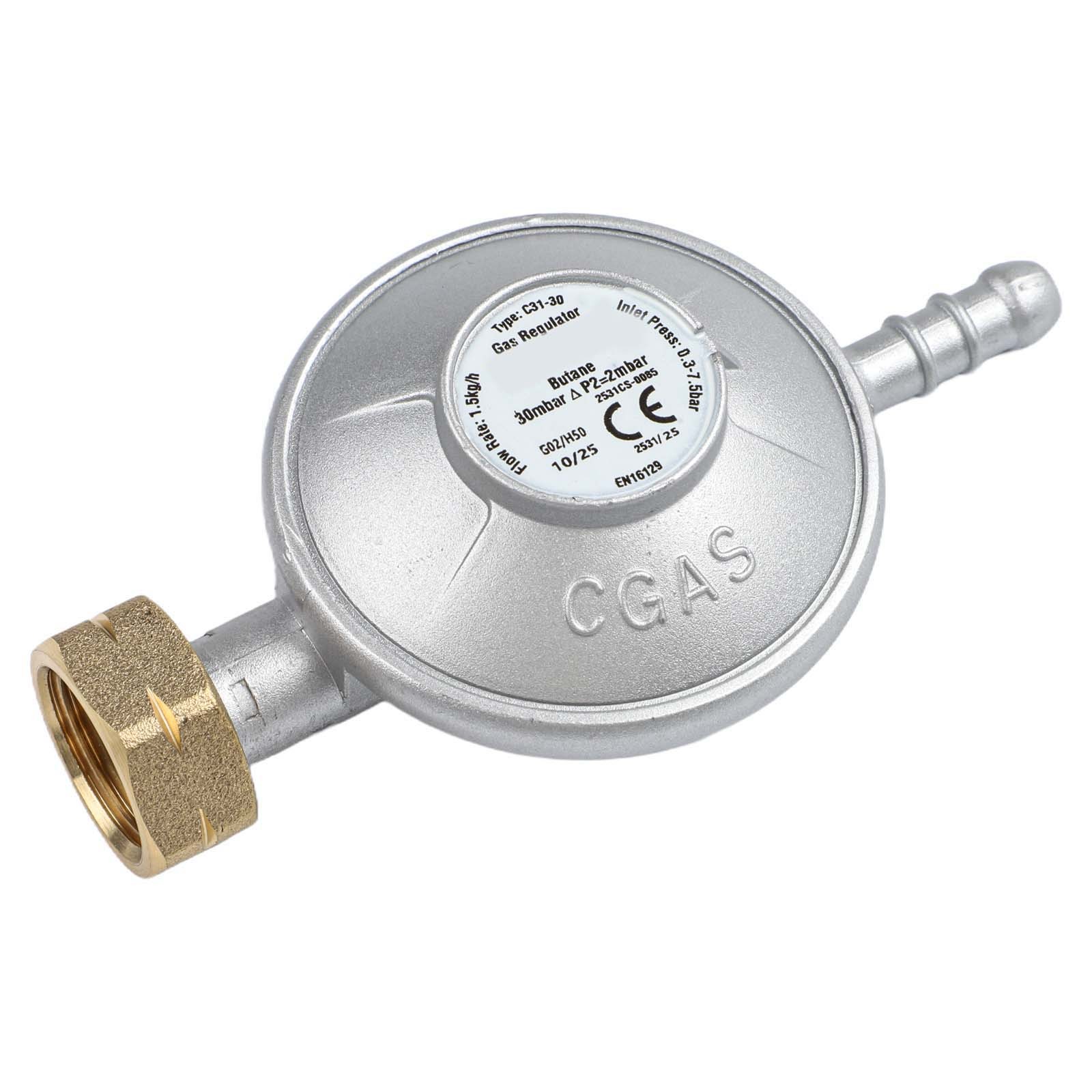 30 mbar For Gas Bottle Regulator G1/4 LH Designed for Cooking and Heating