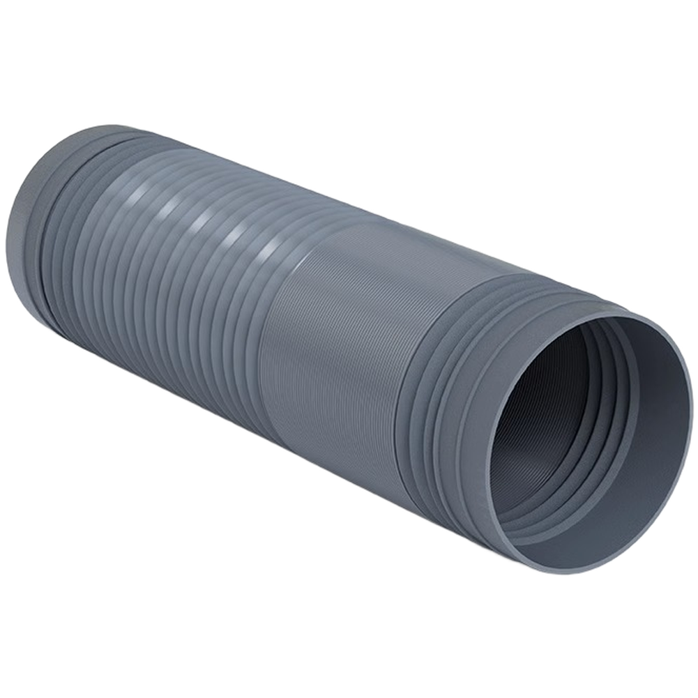 Flexible PVC Exhaust Pipe for Range Hood 150mm 160mm 170mm 180mm Gray Duct
