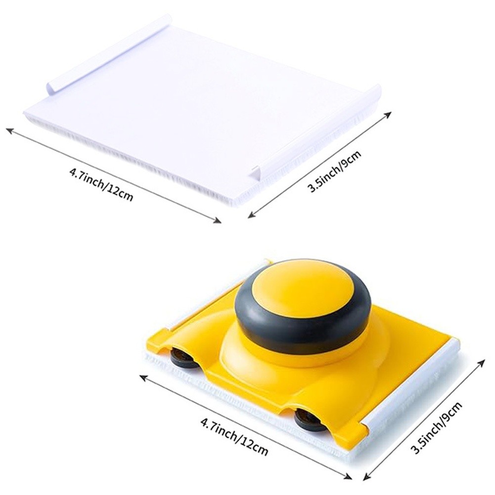 Edge Paint Brush with 360 Degree Rotating Head and 75 Degree Angled TPR Handle