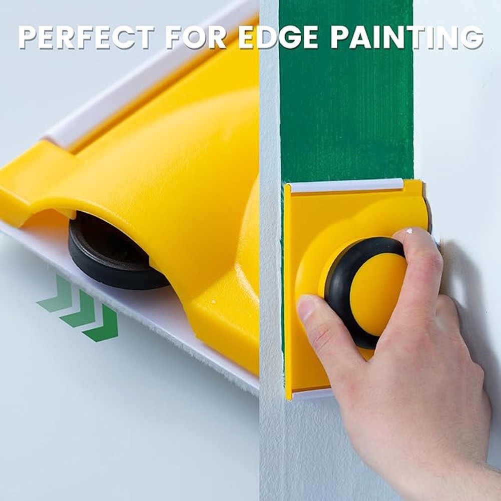 Edge Paint Brush with 360 Degree Rotating Head and 75 Degree Angled TPR Handle