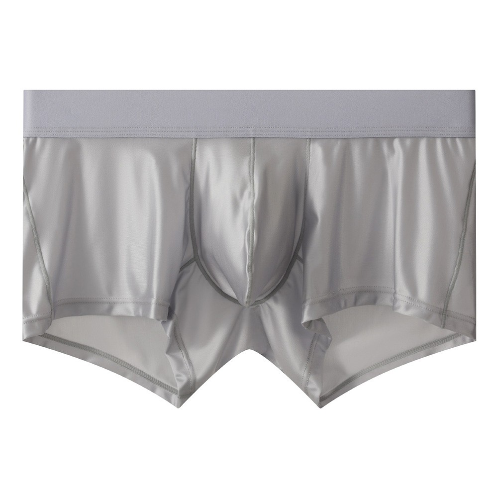 Low Waist Men’s Boxer Shorts Ice Silk Style 80% Nylon 20% Spandex Underpants