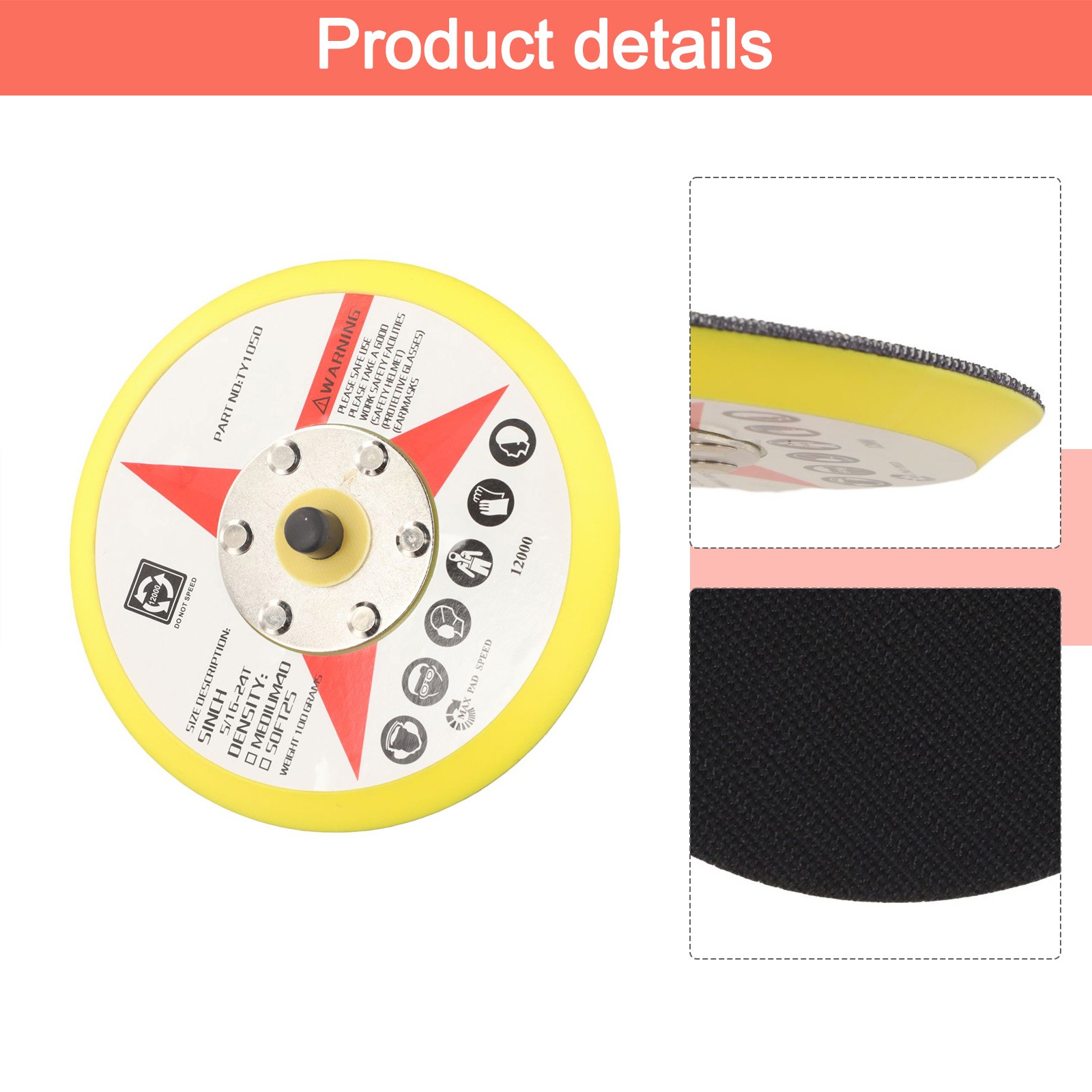 5inch Sanding Pad Abrasive And Hook Pad Polish Sanding Reliable Useful