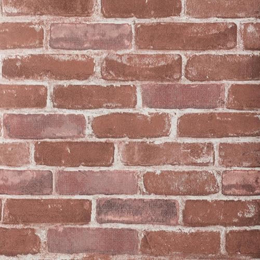 Red Vinyl Brick Wallpaper Sticker 45x6x6CM for Home Decor and Furniture