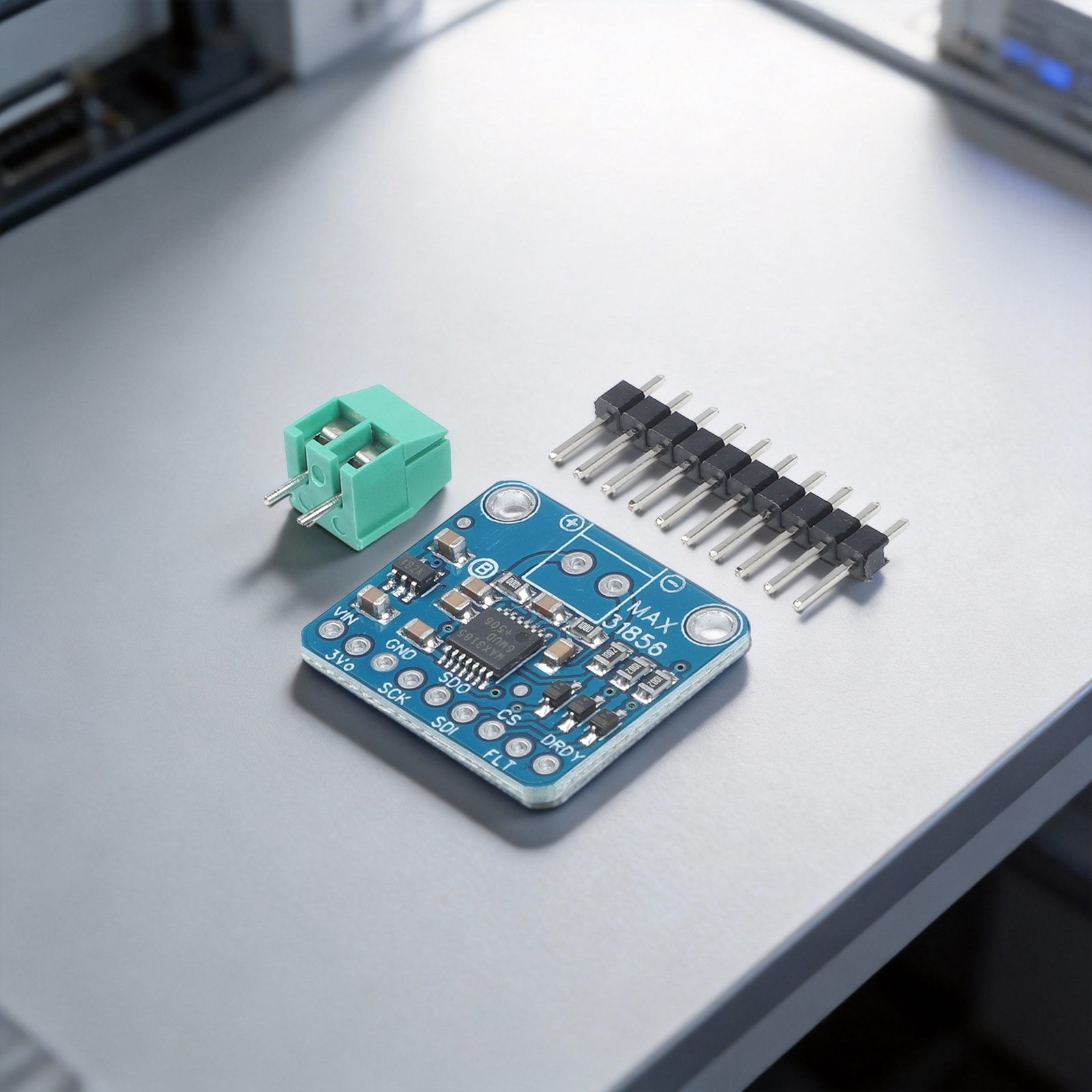 Blue and Purple Thermocouple Module Based on MAX31856 IC for Accurate Sensing