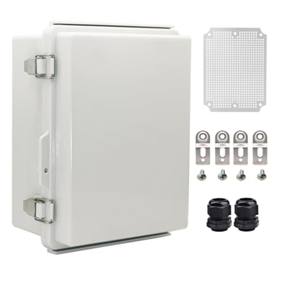 IP67 Junction Box Outdoor Use ABS Plastic Material Includes Wall Bracket