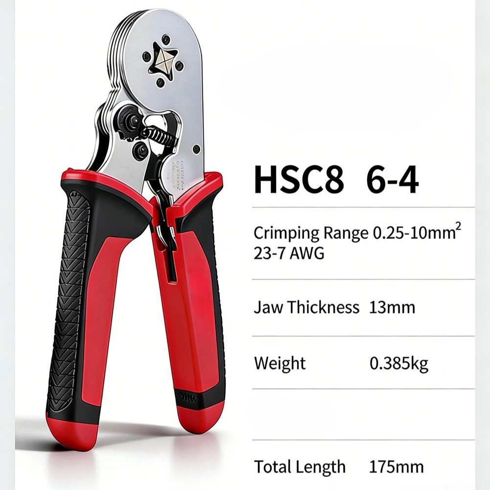Professional Crimping Pliers for Terminal Blocks Pin and Tubular Types