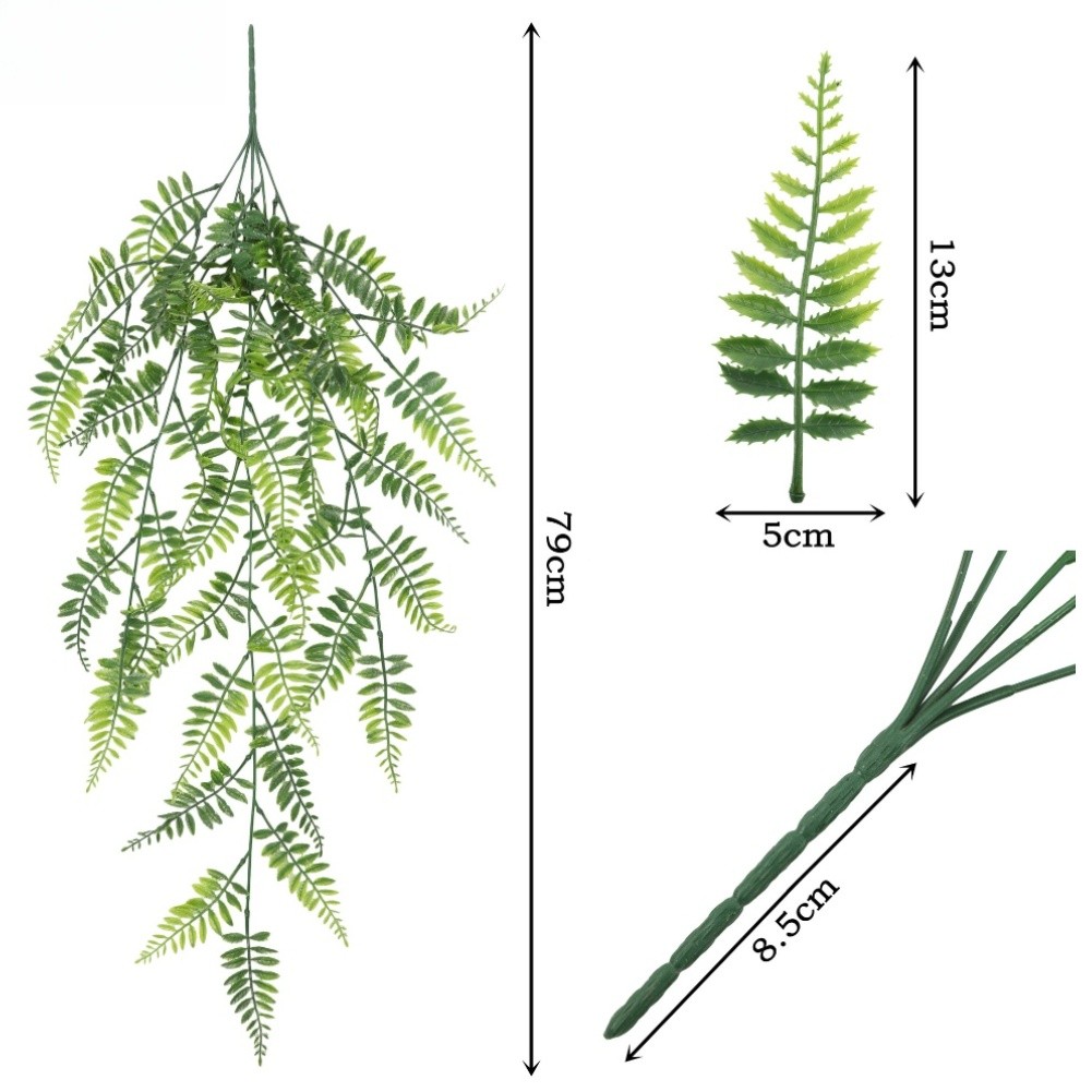 Artificial Rattan Style Vine for Balcony Terrace Wall Garden Decoration