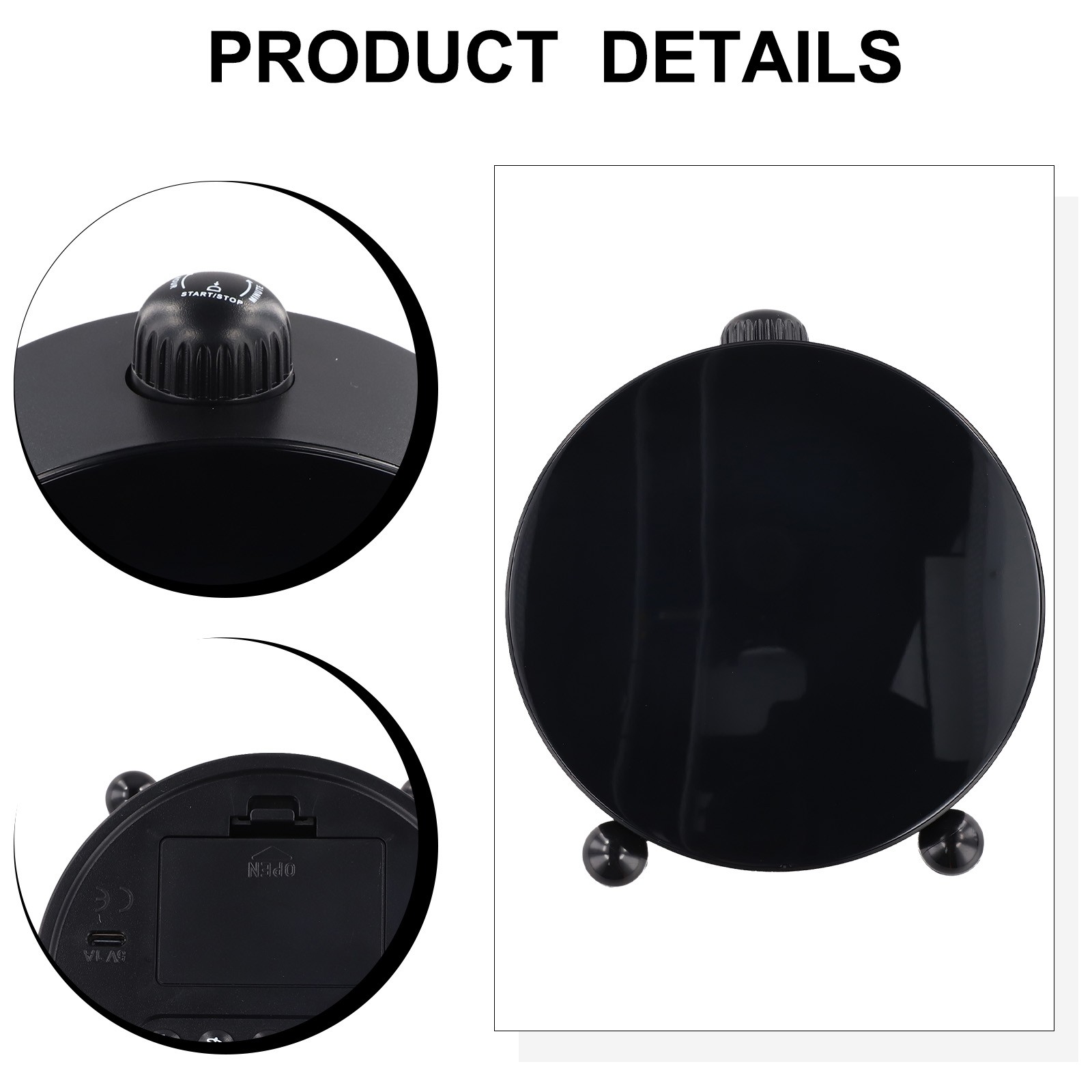 Dual Alarm Settings LED Alarm Clock Bedroom Decor Date Display Feature