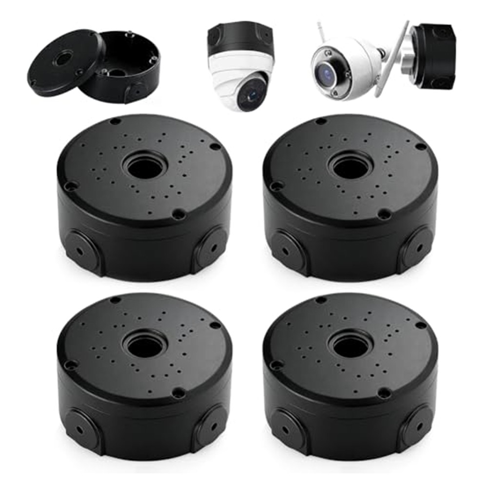Dome Camera Waterproof Junction Box Set 4 Pack IP66 Wall Ceiling Mount