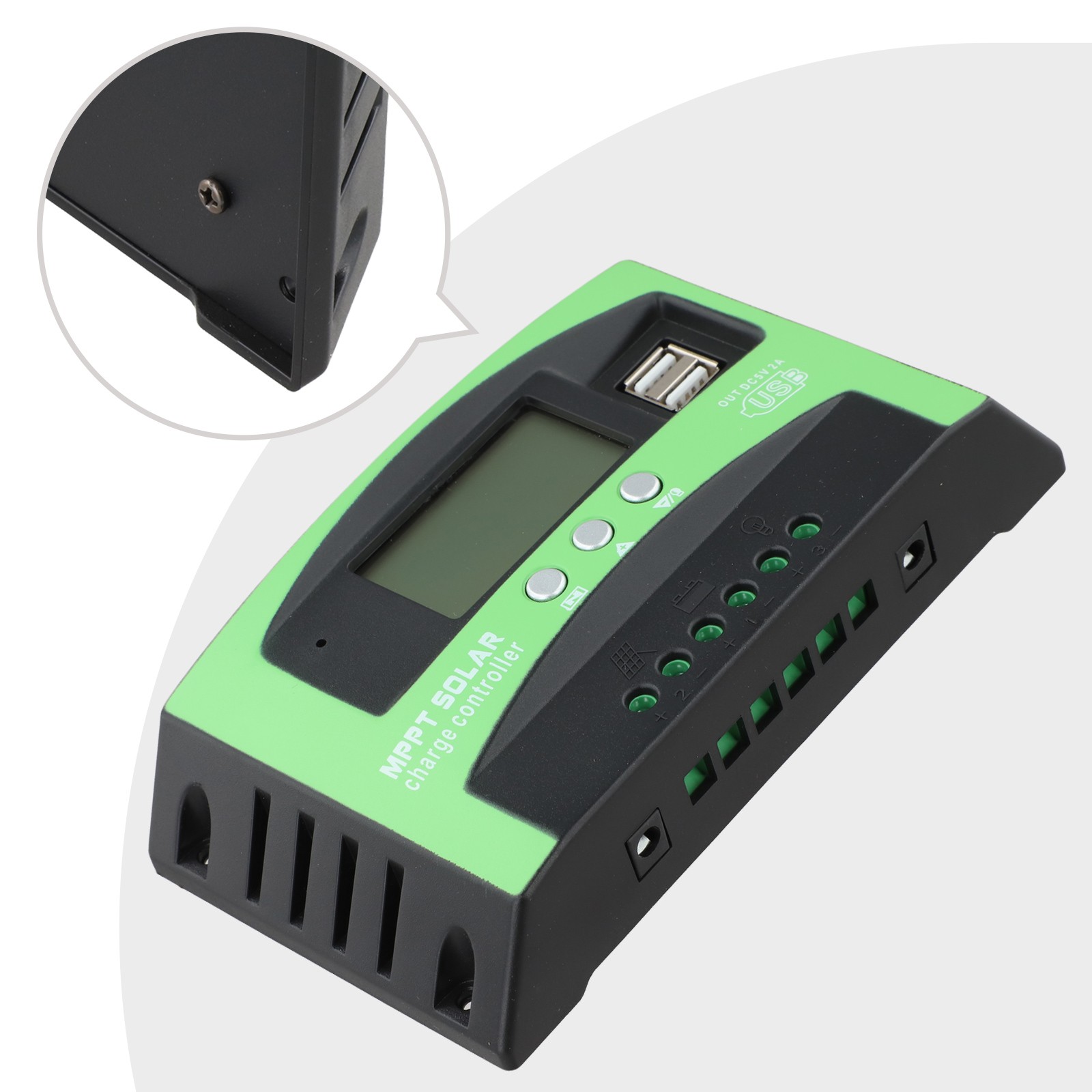 100A MPPT Solar Controller for 12V 24V Solar Panels High Efficiency Waterproof