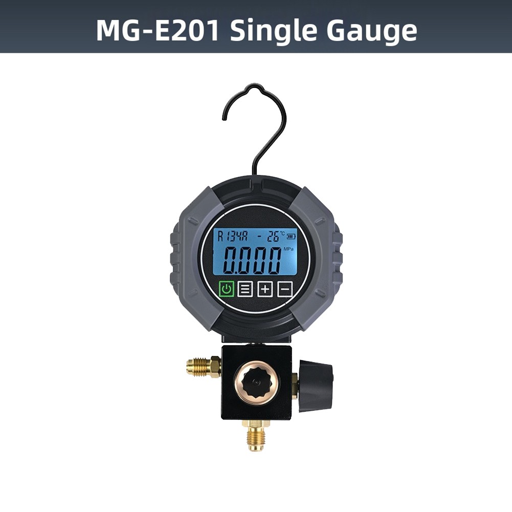 Single Digital Manifold Gauge 0-60 bar for R125 R407C HVAC Maintenance