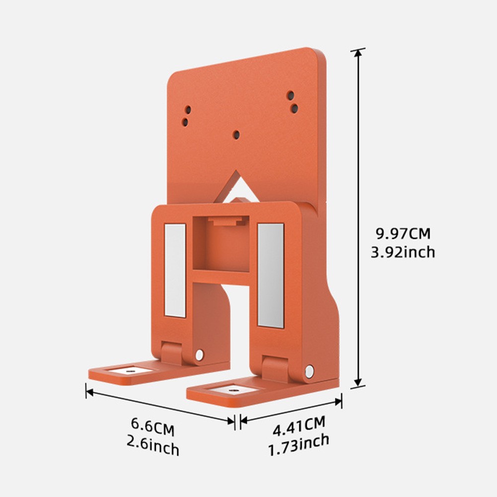 Plastic Door Hinge Jig Orange with Built-in Gap Reference for Cabinets