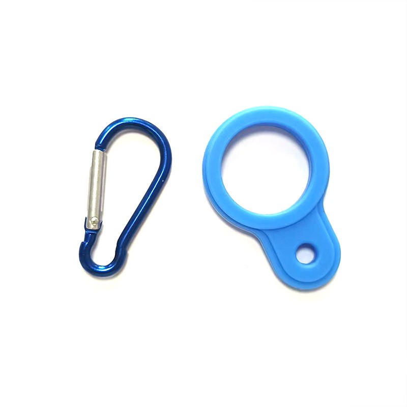 Silicone Water Bottle Strap with Secure Plastic Clip for Active Daily Use