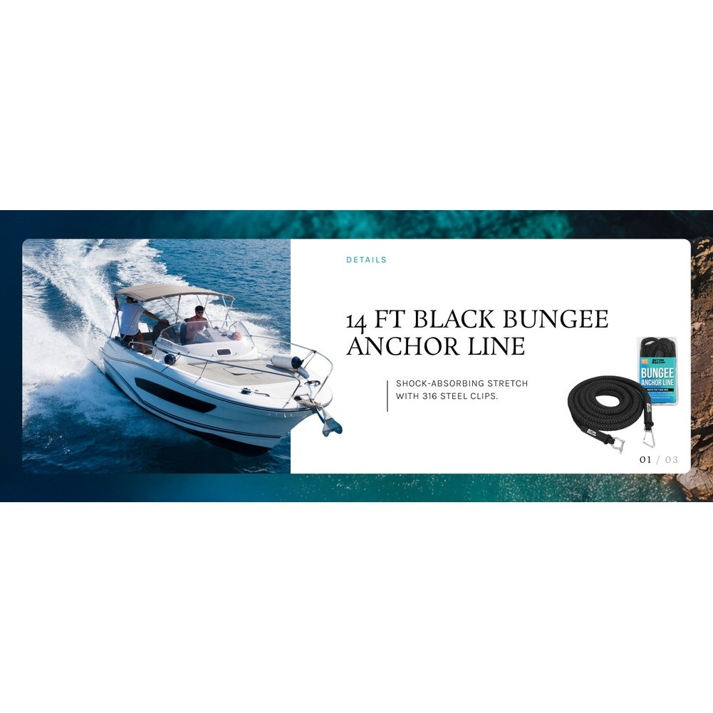 Anchor Rope Kit Bungee Anchor Line Polyethylene Construction Dock Mooring