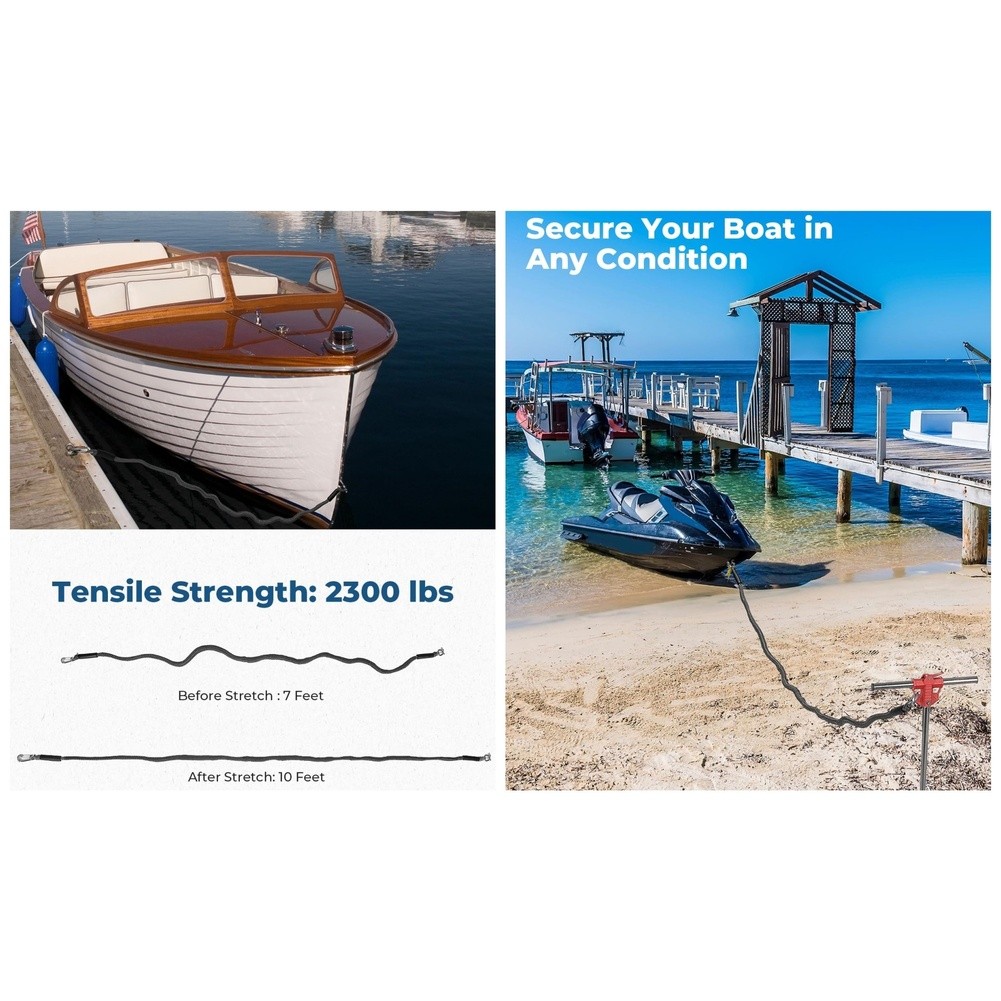 Anchor Rope Kit Bungee Anchor Line Polyethylene Construction Dock Mooring