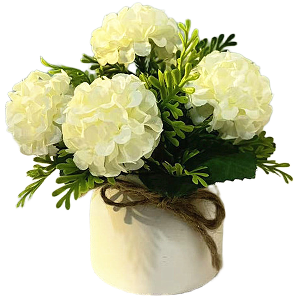 Chrysanthemum Fake Flower Pot Set for Living Room Bedroom Hallway Decor Use