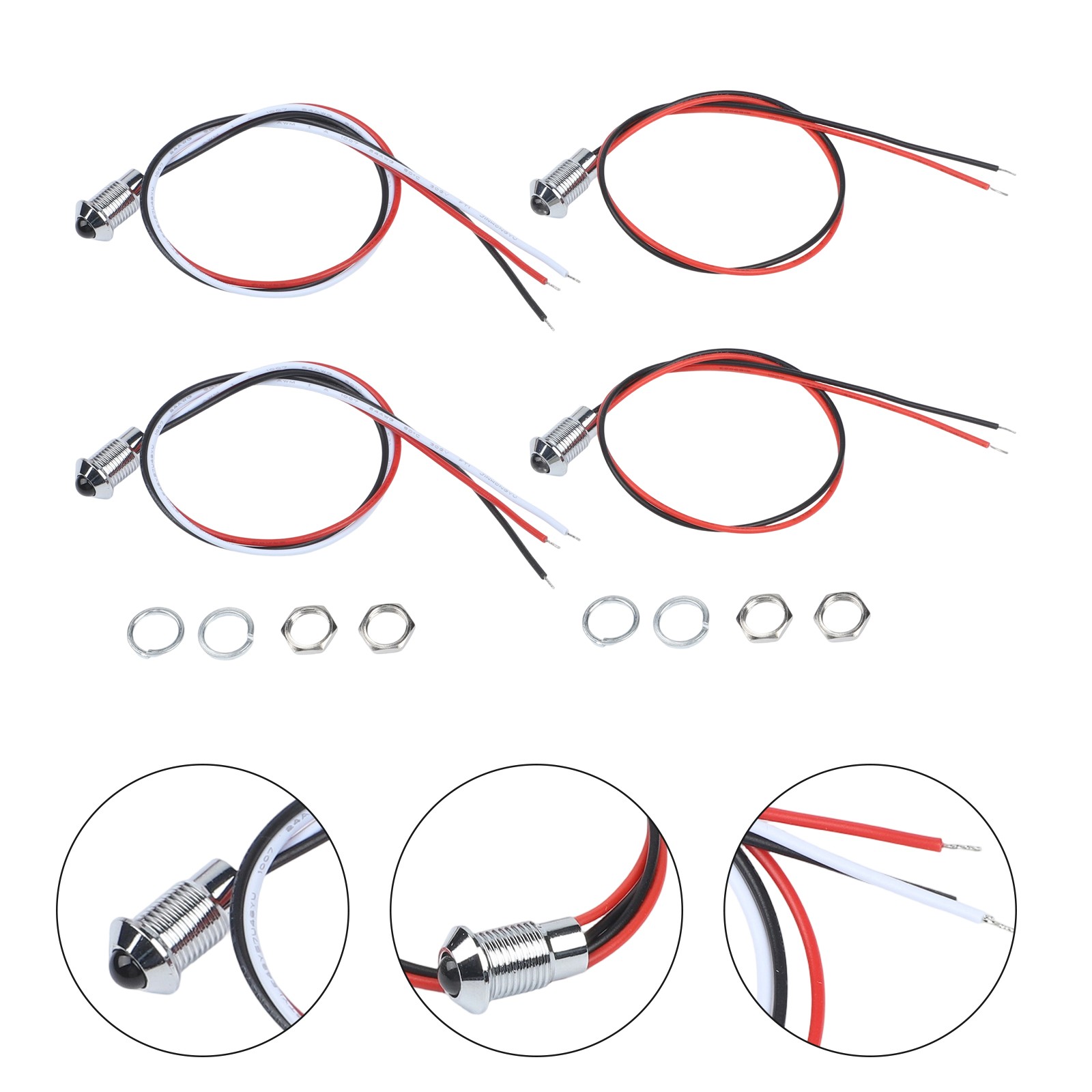 2PCS ThroughBeam Photoelectric Sensor with for 2 Milliseconds Response