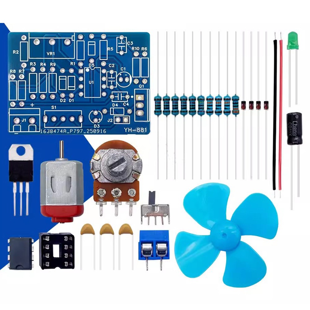 PCB-Based LM358 Motor Speed Controller Kit for Electronic Technology Labs