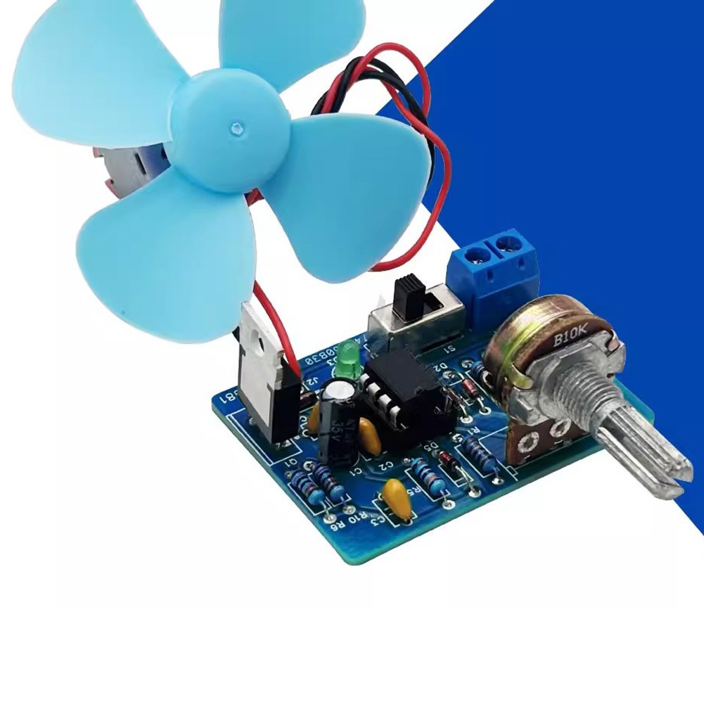 PCB-Based LM358 Motor Speed Controller Kit for Electronic Technology Labs