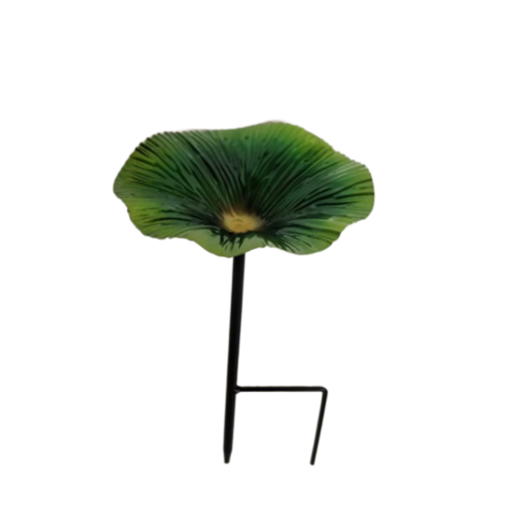 Garden Bird Feeder and Bath in One Flower Shape Rust Resistant Iron Unit