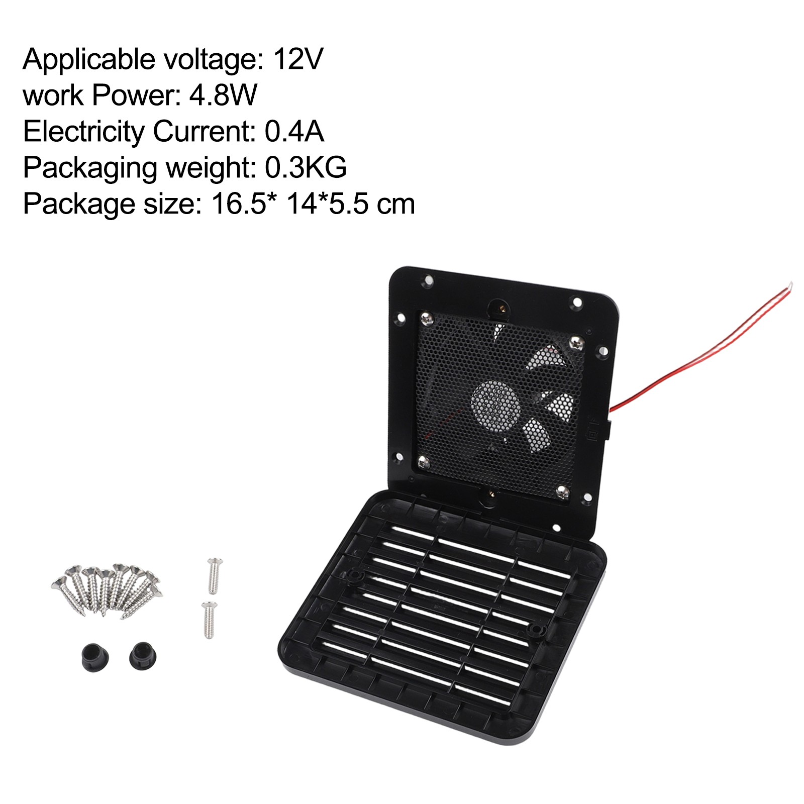 Flexible Ventilation Usage Side Ventilation Fan Durability Against Elements