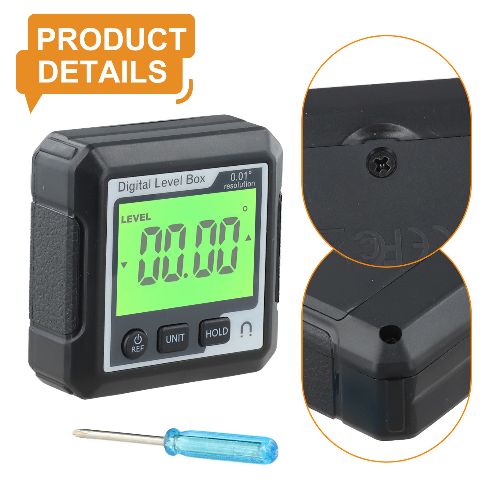 Digital Magnetic Protractor Level Offering Accurate Angle and Slope Measurement