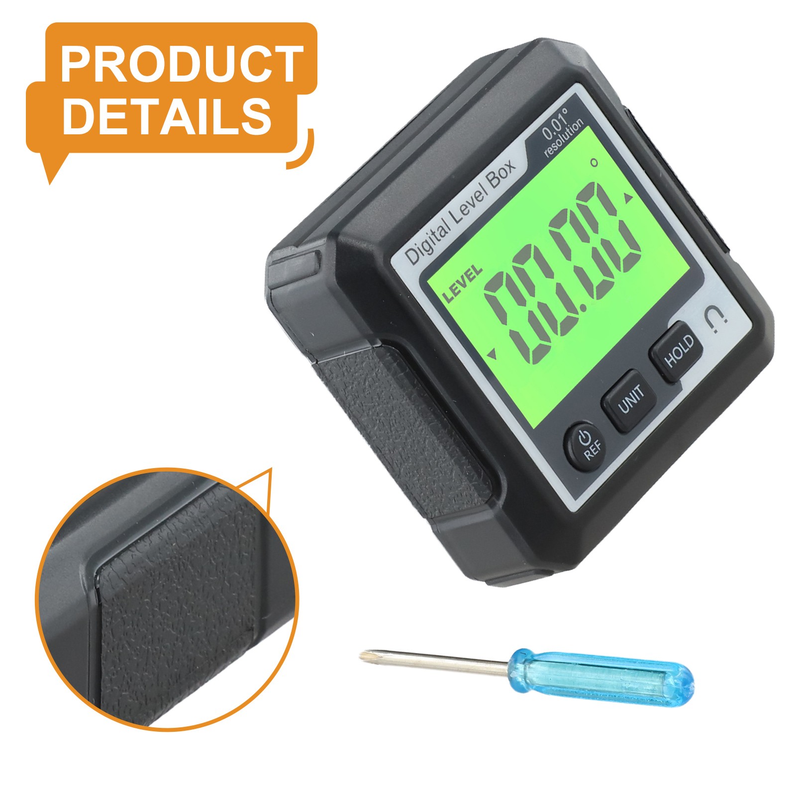 Digital Magnetic Protractor Level Offering Accurate Angle and Slope Measurement