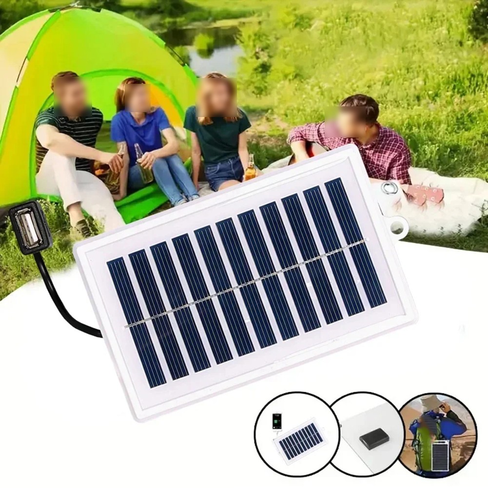 For Flashlights Portable Solar Panel ABS Construction Lightweight Compact
