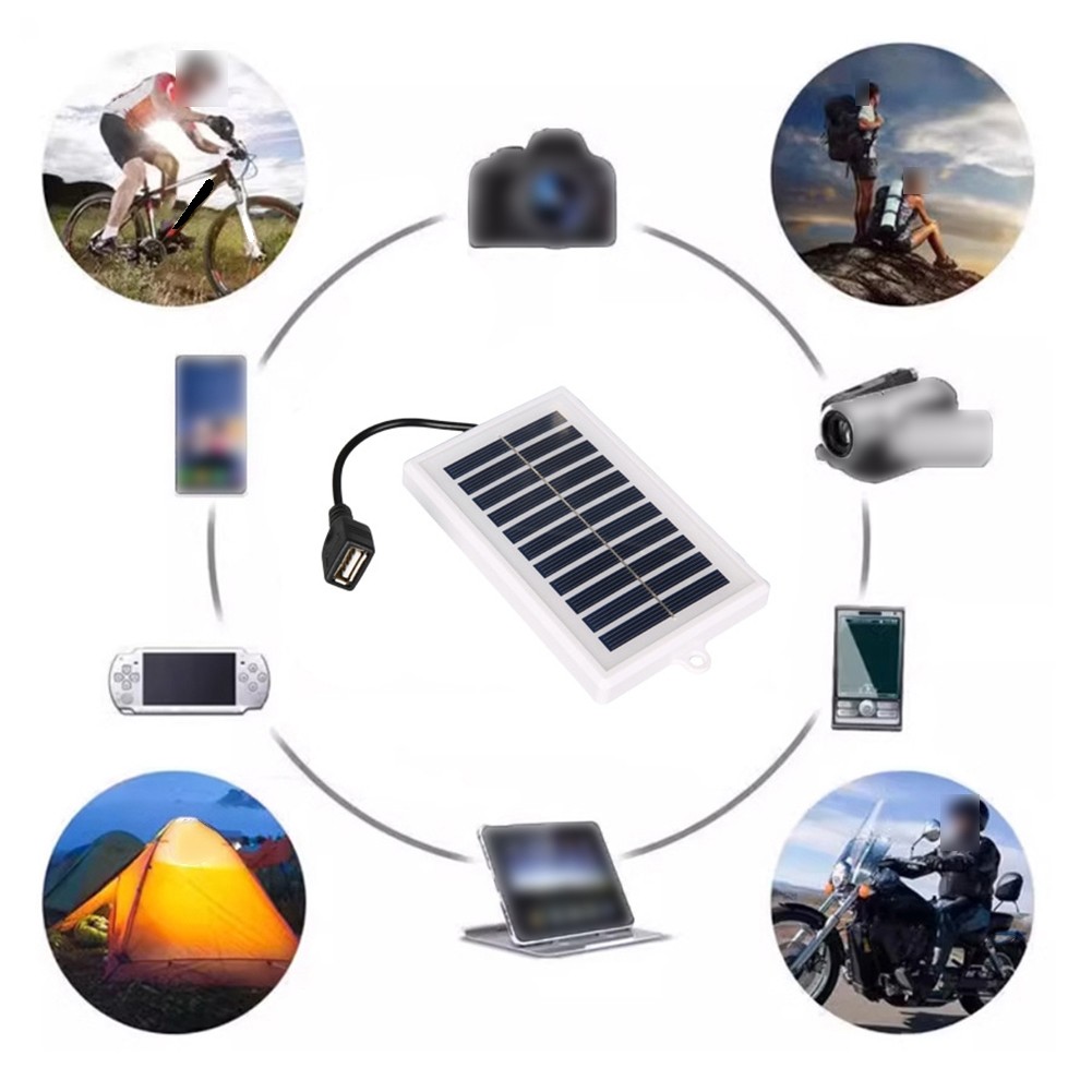For Flashlights Portable Solar Panel ABS Construction Lightweight Compact