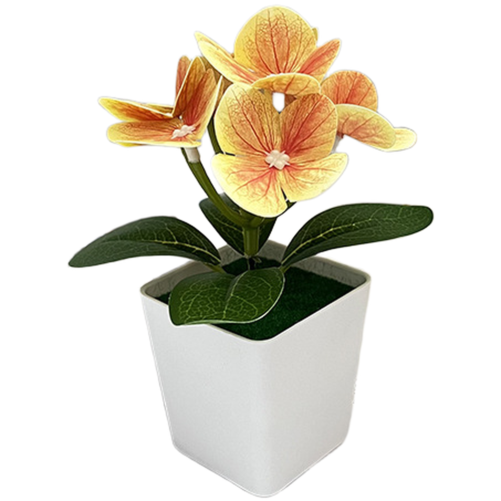 14cm Hydrangea Artificial Flower in Square Pot for Modern For Home Decor