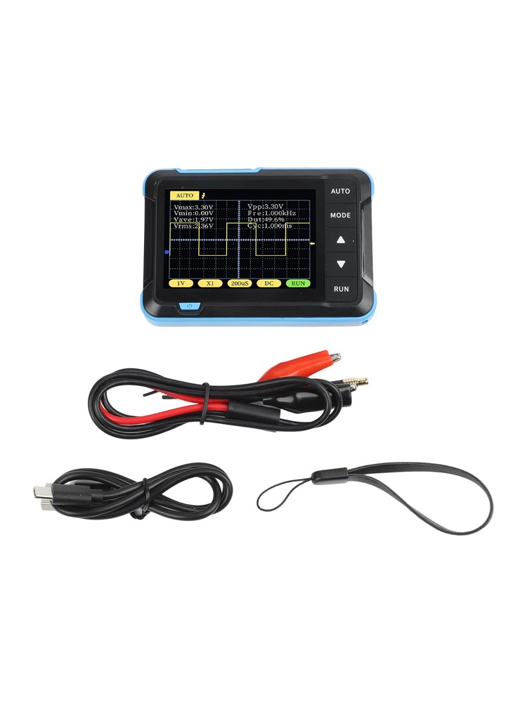 SO152 Handheld Digital Oscilloscope for Basic Testing 2 5MSas 200KHz Bandwidth