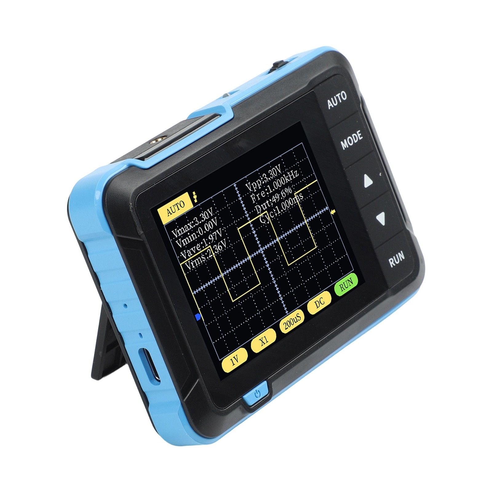 SO152 Handheld Digital Oscilloscope for Basic Testing 2 5MSas 200KHz Bandwidth
