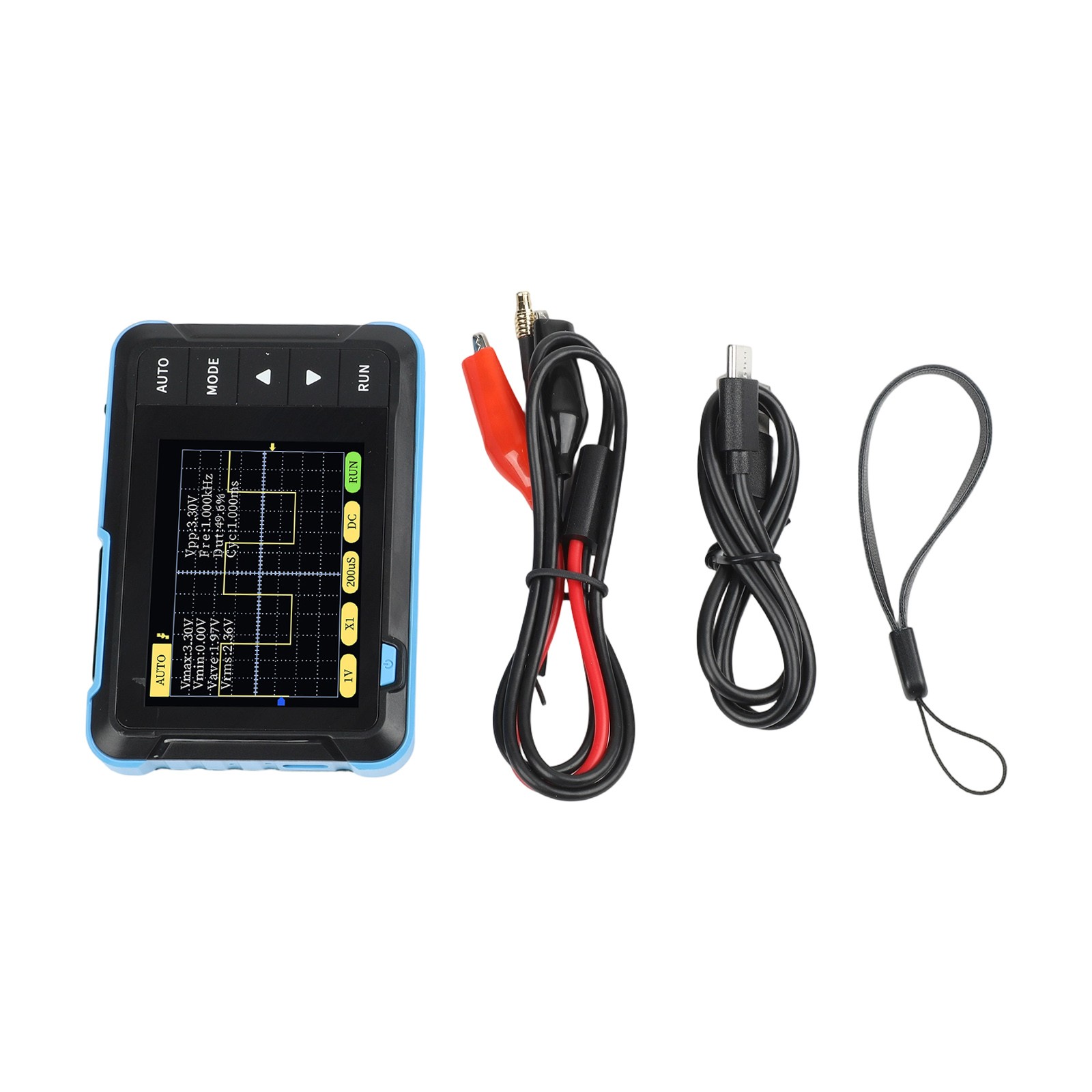 SO152 Handheld Digital Oscilloscope for Basic Testing 2 5MSas 200KHz Bandwidth