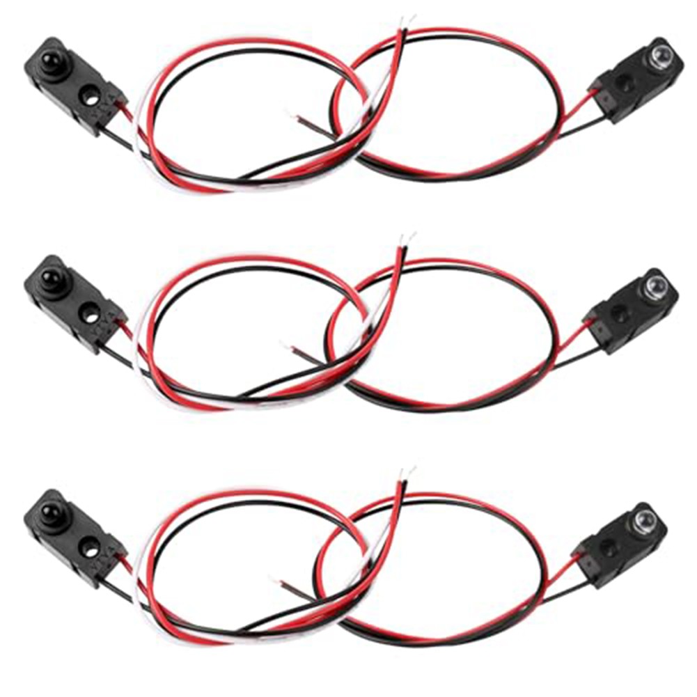 4 Pack IR Break Beam Sensor Module 3mm LED Pair Set for Object Detection