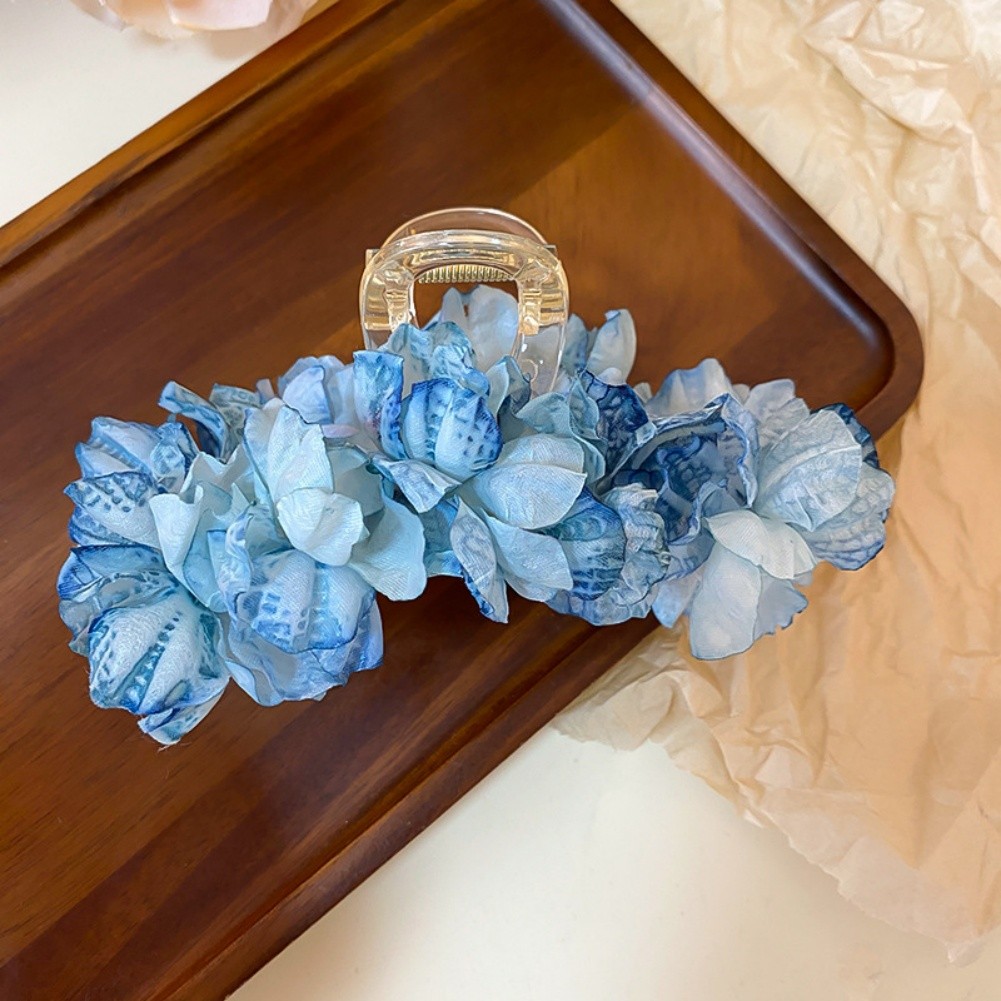 Floral Hair Claw Feminine Aesthetic Comfortable Grip Handmade Craftsmanship