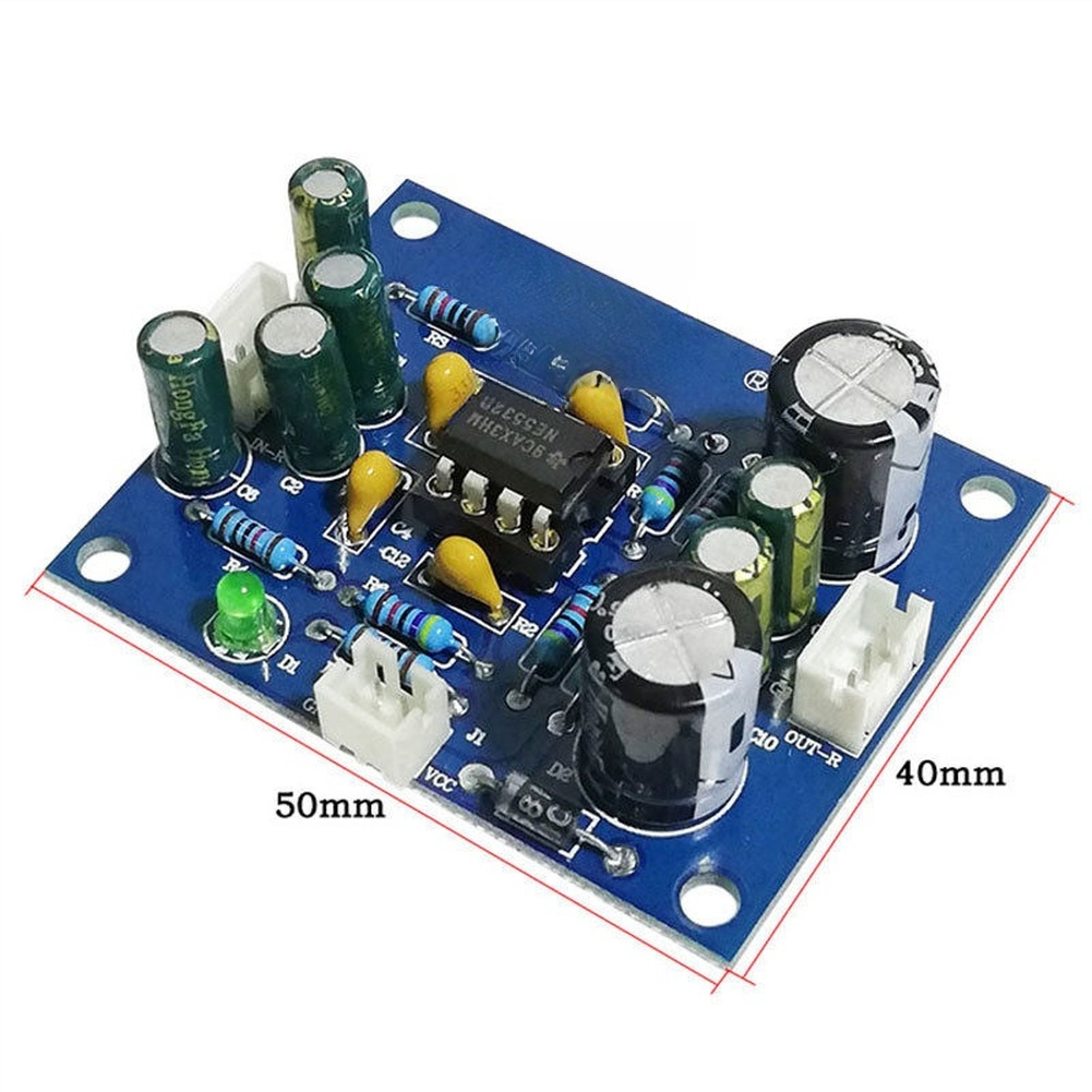 Compact 50x40mm NE5532 Preamplifier Board for Computer MP3 Audio Setup