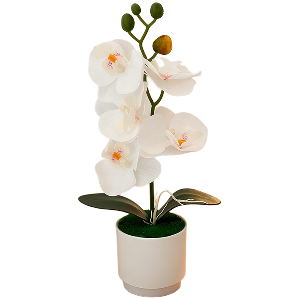 for Nordic Style Phalaenopsis Artificial Flower Potted Plant for Bedroom Decor