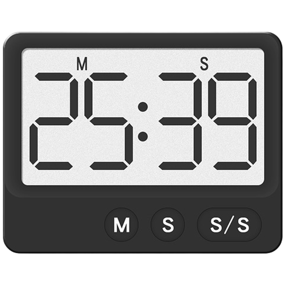 Large Display Magnetic Timer for Baking Cooking Study Silent Operation