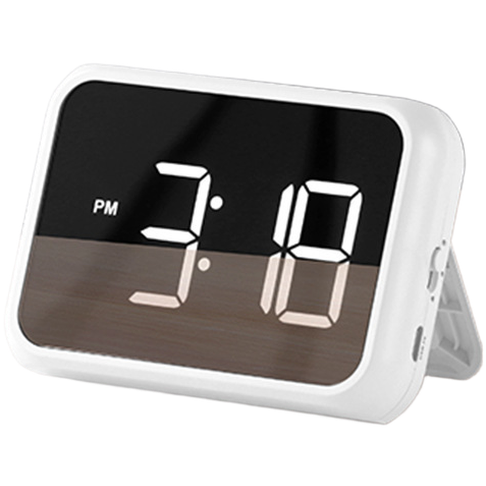 Portable Alarm LED Digital Clock Snooze Alarm Large Screen USB Charging