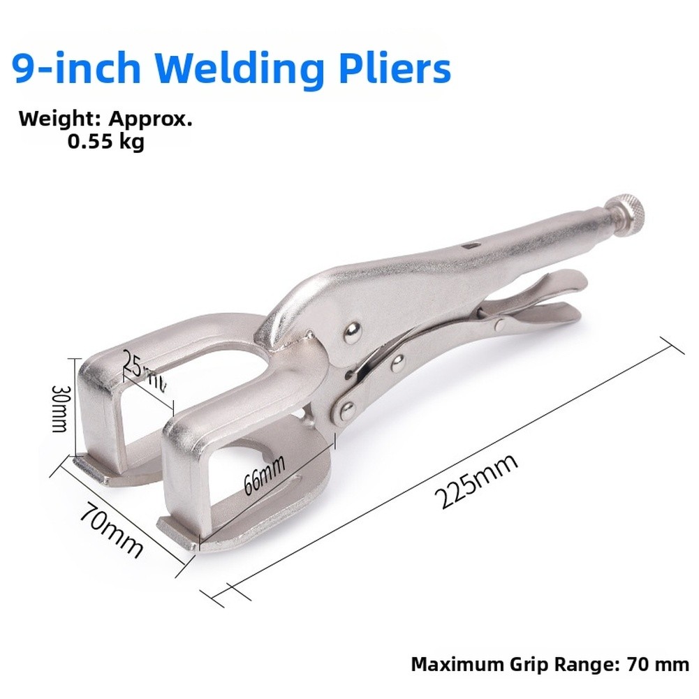 Industrial Grade U-Shaped Locking Plier with 45# Steel Body and 22.5cm Length