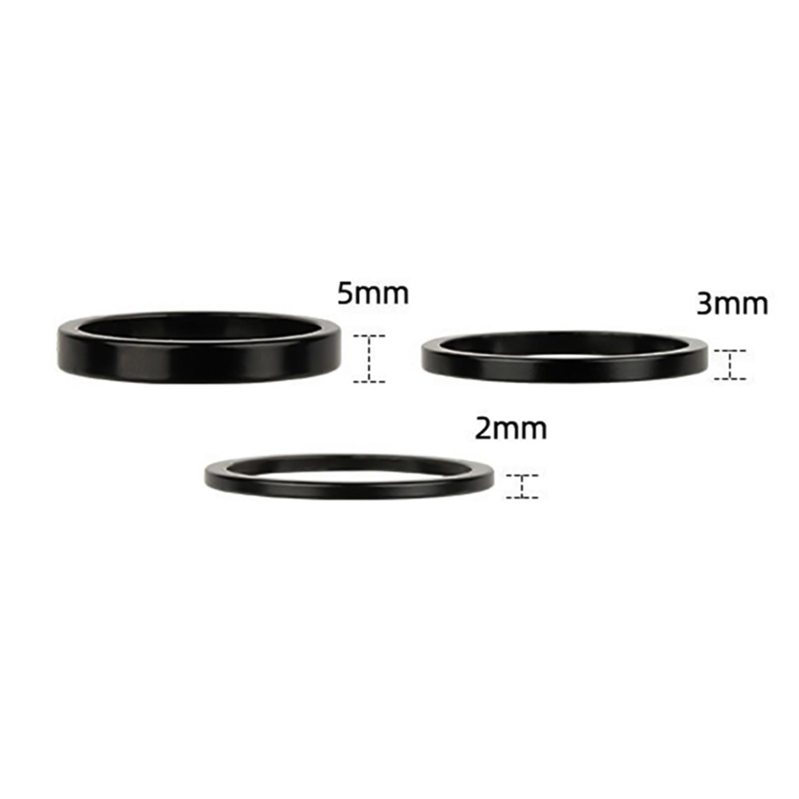 Anodized Aluminum Stem Riser Set for Mountain Bikes 28 6mm Adjustable Heights