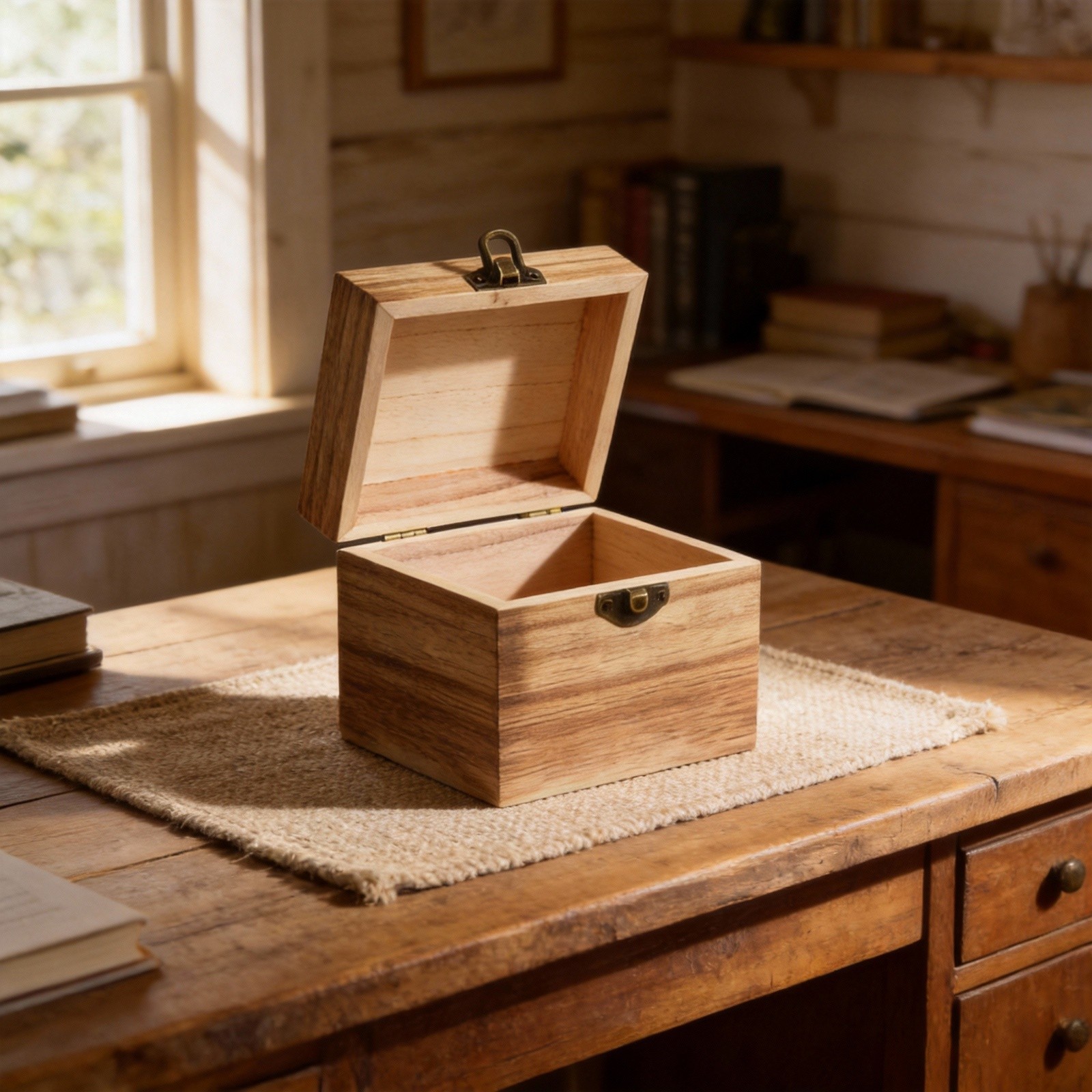 High Quality Tung Wood Jewelry Box for Amulets Watches and Small Tools