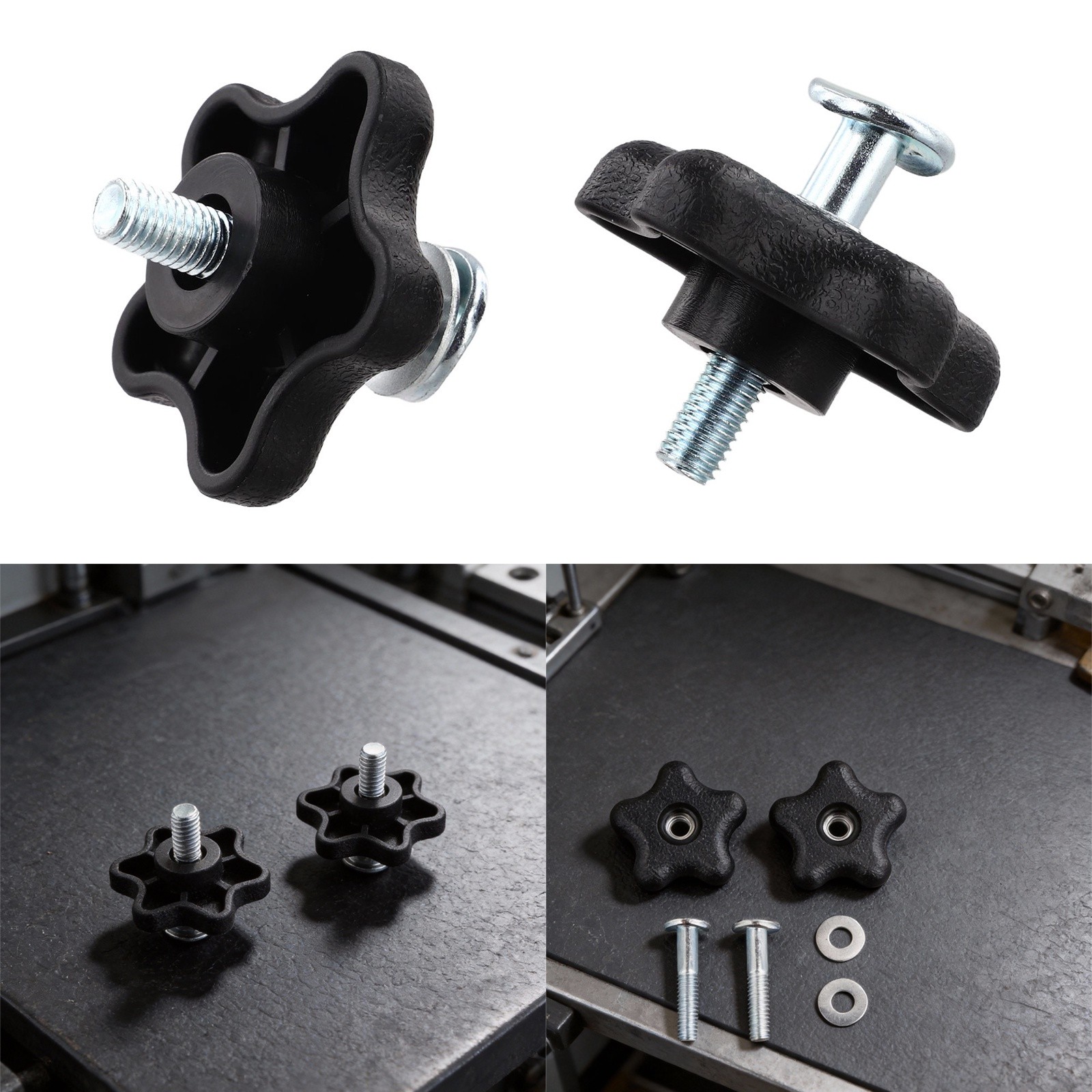 2 Pack For Toro Lawnmower Handle Knob Set Replacement Includes Washers Bolts